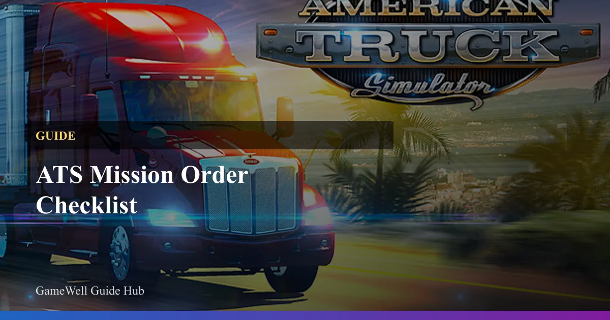 ATS Mission Order Checklist